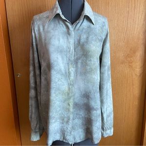Chan Luu Tie Dye Snap Front Blouse